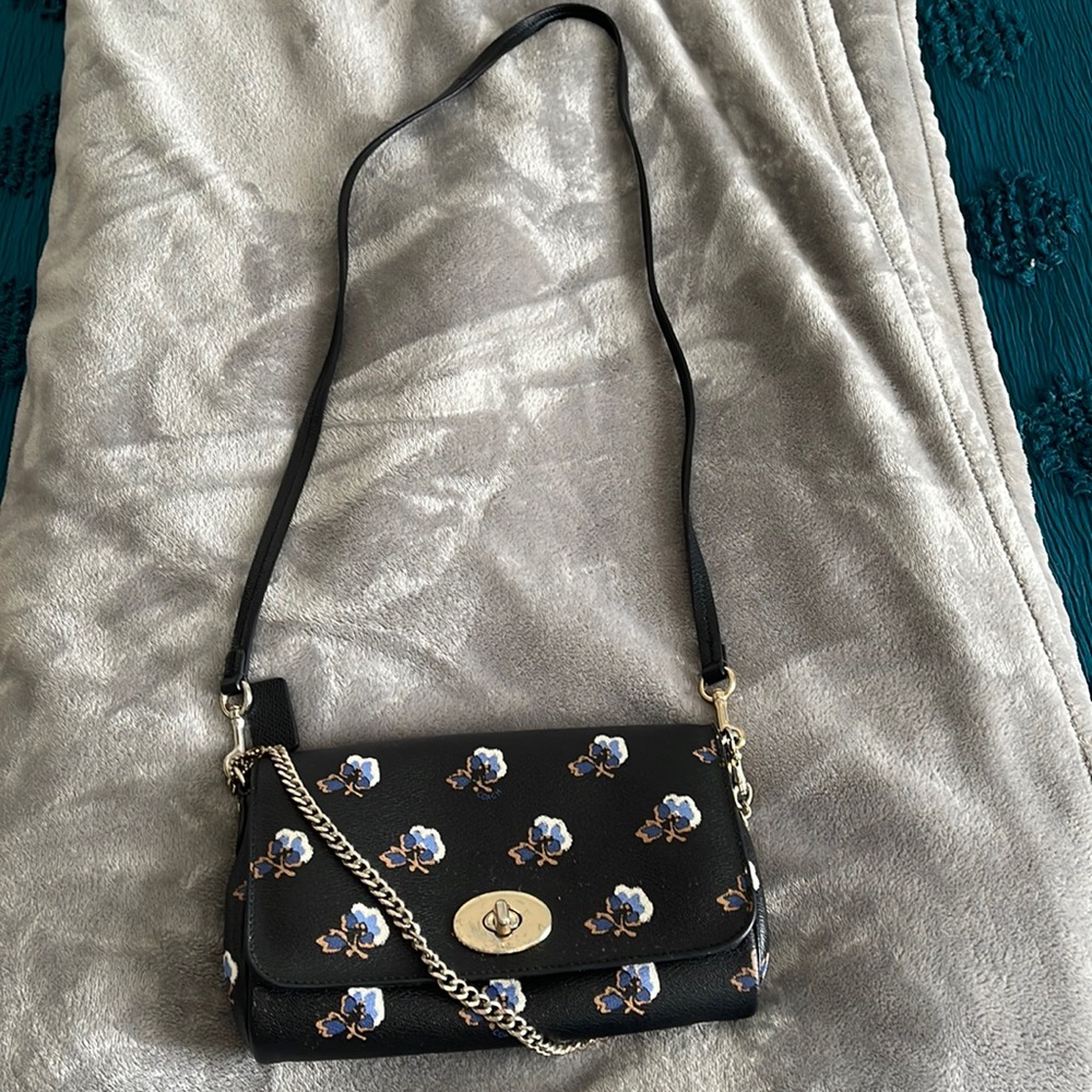 COACH floral/cotton bag